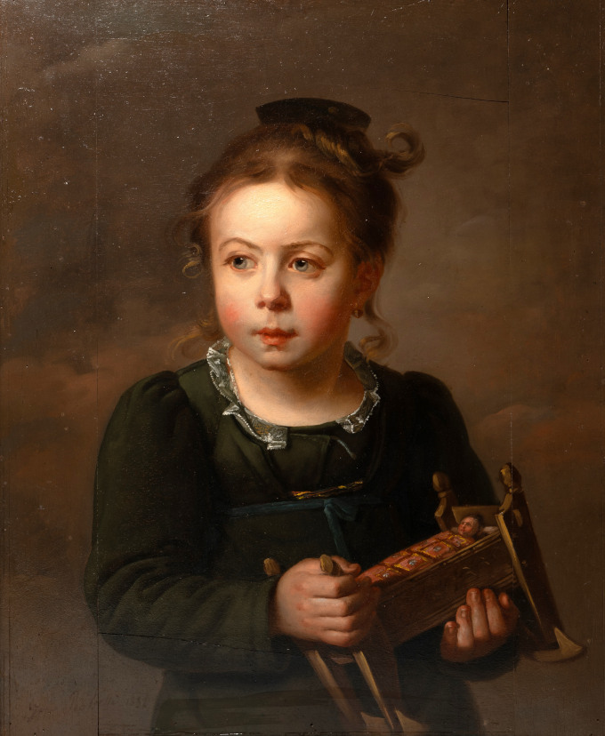 Giuseppe Rossetti, Portrait of Antonia Rossetti (as a Child), 1832.