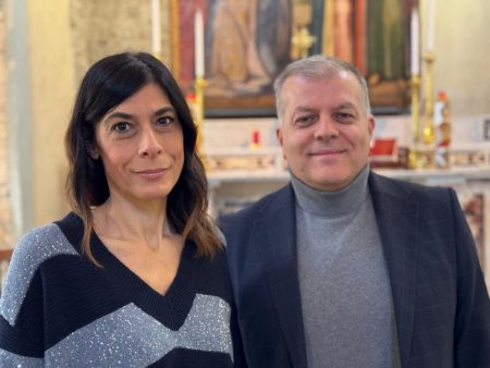 Rosaria Chechile president of Salerno Experience Network APS and Giancarlo Vitolo vice president