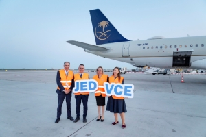 Saudia has added Riyadh and Jeddah to Venice flights to its network