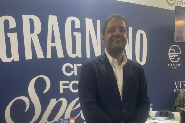 ItaliAbsolutely meets Nello D'Auria, mayor of Gragnano, at the WTM