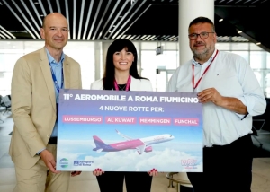 Wizz Air’s 11th aircraft at Fiumicino and first all-electric turnaround