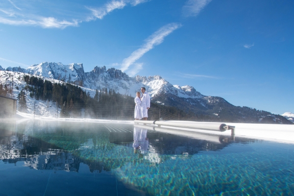 Tobogganing, skiing and a day spa in the heart of the Dolomites