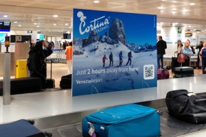 The promotion of Cortina d’Ampezzo in Venice’s Marco Polo Airport