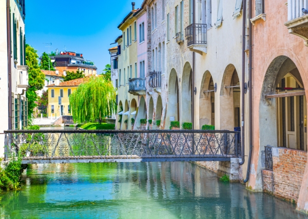 Treviso. An ancient and elegant water city close to Venice