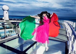 Jessica Minh Anh on Costa Toscana 