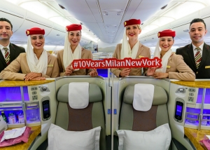 Emirates summer: over 120,000 arriving passengers at Italy’s four gateways 