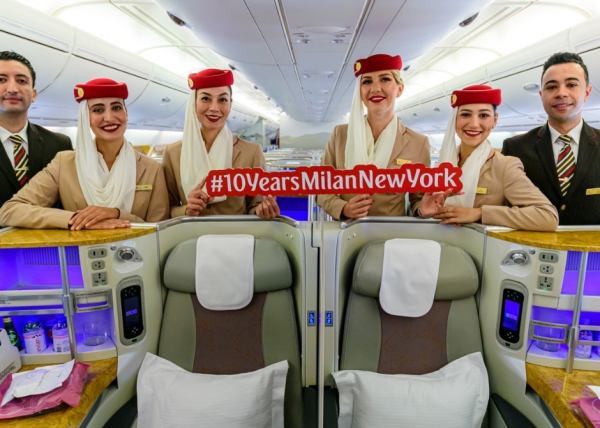 Emirates summer: over 120,000 arriving passengers at Italy’s four gateways 