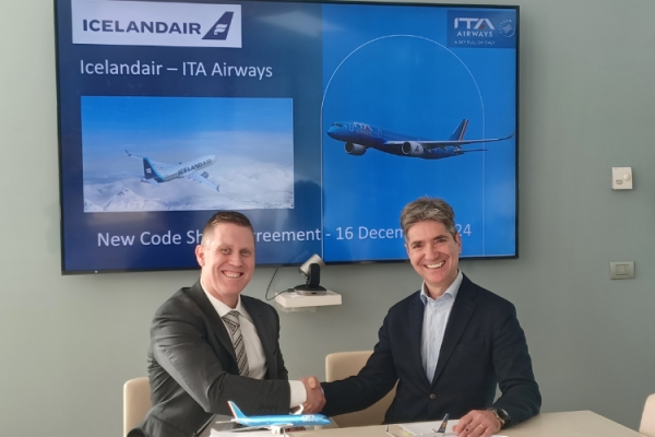 ITA Airways and Icelandair in codeshare with more Reykjavík-Rome flights