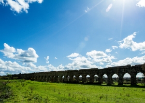 The Anio Novus Aqueduct dates back to 38 BC and Caligula's Empire