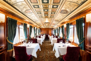 History and fine dining in Palazzo di Varignana’s Royal Train Restaurant Car