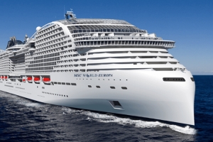 World Europa. MSC’s greenest ship arrives in the Mediterranean