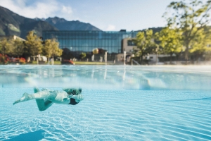 Merano’s thermal baths complex with its 25 swimming pools reopens on 14 May 