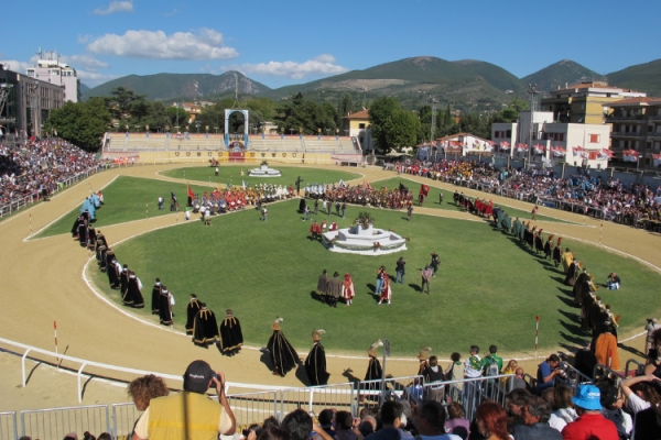 Giostra della Quintana. A pageant takes Foligno back in history