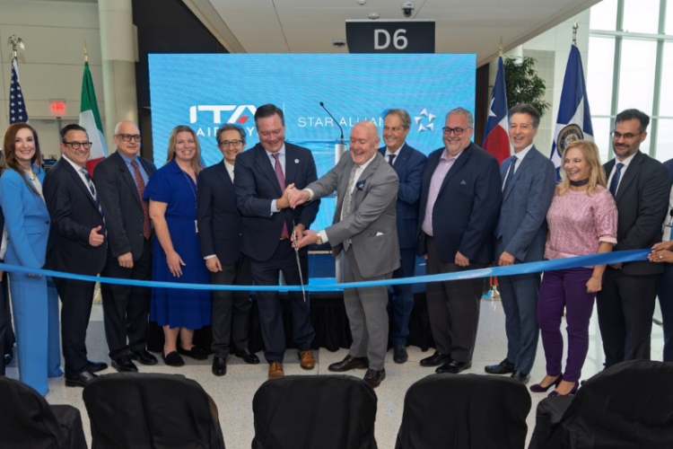 The new ITA Airways Houston to Rome Fiumicino route is operational