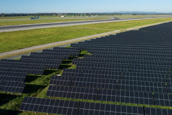 Rome Fiumicino. The largest solar farm in a European airport