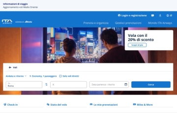 ITA Airways' new website and app align with Lufthansa Group platform 