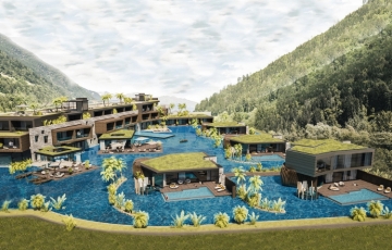 Coming soon: the new Quellenhof See Lodge, a resort with tropical character at 600 meters asl