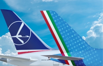 ITA Airways is now flying in codeshare with LOT Polish Airlines